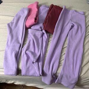 Cozy Purple and Pink Lounge Pants Set